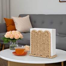 Wavy Edge Napkin Holder, Suitable For Dining Table Home Farmhouse Decor, Standing Paper Towel Dispenser, Suitable For Restaurant Kitchen Countertop - Multicolor - View 10