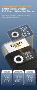 Kemei KM-2026/2027 Men's Electric Shaver USB Rechargeable Reciprocating Shaving Machine Wireless Electric Razor Beard Trimmer Suitable For Business Travel Gift For Men - Multicolor - View 8