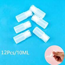 12pcs Squeezable Travel Bottle Set With Flip Top, 10ml (0.34oz) Each, Translucent Leak-Proof ConTrainers For Lotion, Hand Sanitizer And Various Liquids, Convenient For Home, Hiking And Travel, Perfume Refillable Bottle, Travel Bottles - Multicolor - View 1
