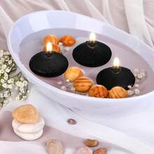 20 Ivory Floating Candles, Unscented Drip-Free Candles, Suitable For Weddings, Christmas, Birthday Parties, Cylinder Vases And Home Decor - One Size - View 11