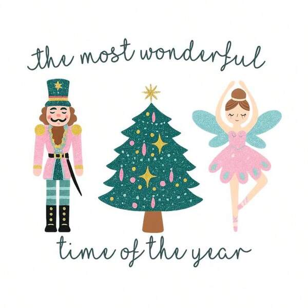1pc/2pcs/3pcs Christmas Nutcracker Ballet Pattern Heat Transfer Stickers, Suitable For DIY T-Shirts, Jeans, Pillows, Backpacks, Hats And Sofa Covers, Waterproof, Fade-Resistant, Durable, Washable Plastic Stickers, Fun Patterns, Fabric Decoration, Clothing Embellishment, Craft Enthusiasts