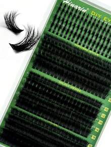 400Pcs Salon Style Self Application D Curl Individual Lash Clusters Complete Lash Book Kit Including Tweezers & Lash Brush, Assorted Lower Lashes & 60D/80D/100D Multi-Density, Soft Comfortable Fibers Easy DIY Lash Extensions For Daily Casual Makeup - Multicolor - View 9