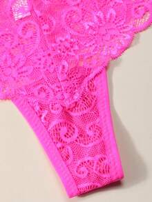 3pcs/Set Sexy Lace Thong Low Waist Panties For Women - Multicolor - View 10