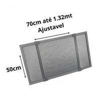 Kit tela de janela deslizante de alumínio ajustável 50cm*70cm, mosquiteiro de encaixe DIY com estrutura reforçada, ideal para manter os insetos fora e melhorar a ventilação, compatível com a maioria das janelas residenciais. - A - Visão 3