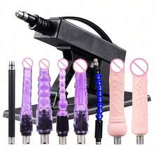 Sex Machine,Automatic Thrusting Dildo Machine With Suction Cup,Dildo Machine For Women With 8 Attachment Sex Toys Adult Sex Toy - US A Type Plug(110-127V) - View 1