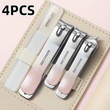 10/5/4pcs High Carbon Steel Precision Manicure & Pedicure Tool Set, Includes Nail Clipper, Nail File, Ear Pick And Storage Box, Suitable For Nail Salon, Beauty Parlor And Daily Home Care - Multicolor - View 13