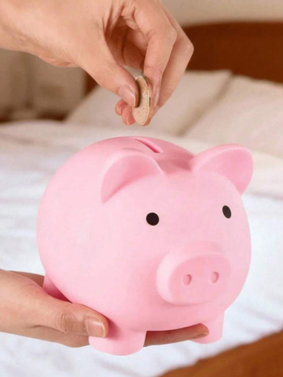 Creative Mini Piggy Bank, Fun & Charming Cute Design, Shatterproof Coin Box, Secret Storage Box, Coin Savings Jar, Unisex, Cartoon Adorable Piggy Bank, For Bedroom & School, Birthday & Holiday Gift