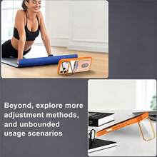 2-In-1 Acrylic Card Slot Phone Case With Hidden Kickstand And Large Window Lens Protector Compatible With Iphone 18/17 Pro Max/18/17 Pro/18/17/16/15/14/13/12/11 Series - Orange - View 4