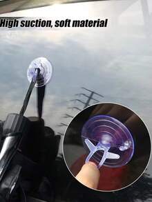 10pcs Glass Suction Cup Hooks, Made Of PVC Material, Suitable For Windows, Windshields, Easy Installation, No Drilling Required For Wall Mounting, Practical Hooks, Multi-Functional Hooks - Multicolor - View 2