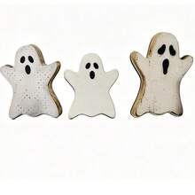 Best-Selling Halloween Wooden Decor Ghost Pumpkin Owl Skeleton Window Display - B - View 6