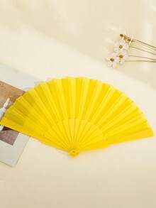 Portable Plastic Handheld Folding Fan, Suitable For Weddings, Parties, Wall Decor, Home Decor, Performance Props. DIY Fan. Party, Gift. - Multicolor - View 28