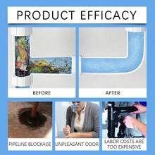 Pipe Unblocking Powder, Drain Unblocking Agent, Pipe Dredging Agent, Pipe Cleaning Powder, Can Dissolve Blockages In Kitchen Sinks And Bathroom Drains Caused By Hair, Soap Residue And Grease, Efficiency Powerfully Dissolve - 2CJ-330 - View 5
