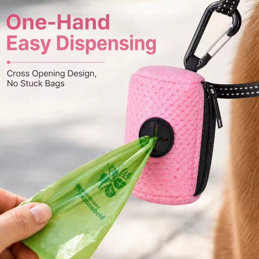 Dog Poop Bag Dispenser Hangingable Dog Poop Bag Holder Poo Bags Dispenser ForDogs Walking Garbage Bags Dispensers Pet Supplies - View 1