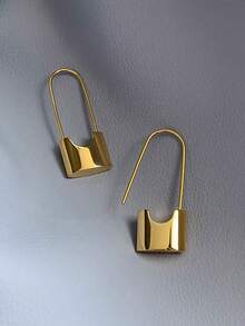 1 Pair Fashionable Earrings For Women, Wedding, Engagement, Party Jewelry, Valentine's Day Gift - Yellow Gold - View 3