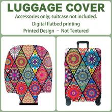 1PC, Flat Print Design, Print Design-No Texture, Only Accessories Sold, Luggage Protective Cover, Does Not Include The Luggage Shown In The Picture, Suitable For 20 To 30 Inch Luggage, Made Of Thickened High-Quality Fabric, Essential Accessory For Your Travel And Checked Luggage. - Multicolor - View 16