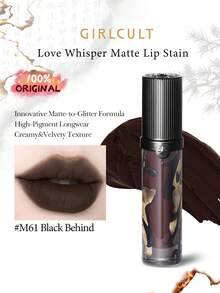 Girlcult Love Whisper Matte Lip Glaze M61, Rich Color, Velvet Texture, Lightweight & Comfortable, Long-Lasting, Easy To Apply, Suitable For Beginners, Suitable For Women's Daily Use, Gift, 3.8g/0.13oz - M61 - View 2