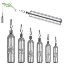 Fishing Weight 10PCS/Lot Sinker Mold 3.5g 5g 7g 10g 14g Tube Bullet Plumb Pendant Metal Jig Sast Sea Tackle Kit Tool - Long Lead - View 1