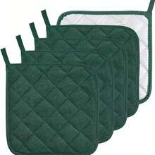 4PCS/8PCS Heat-Resistant Trivet Cooking Kitchen Insulation Mat Set With Hanging Ring, Size: 16*16CM, Machine Washable - Multicolor - View 14
