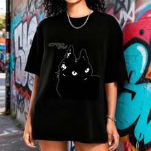 Women T-Shirts - 黑色 - 查看 1