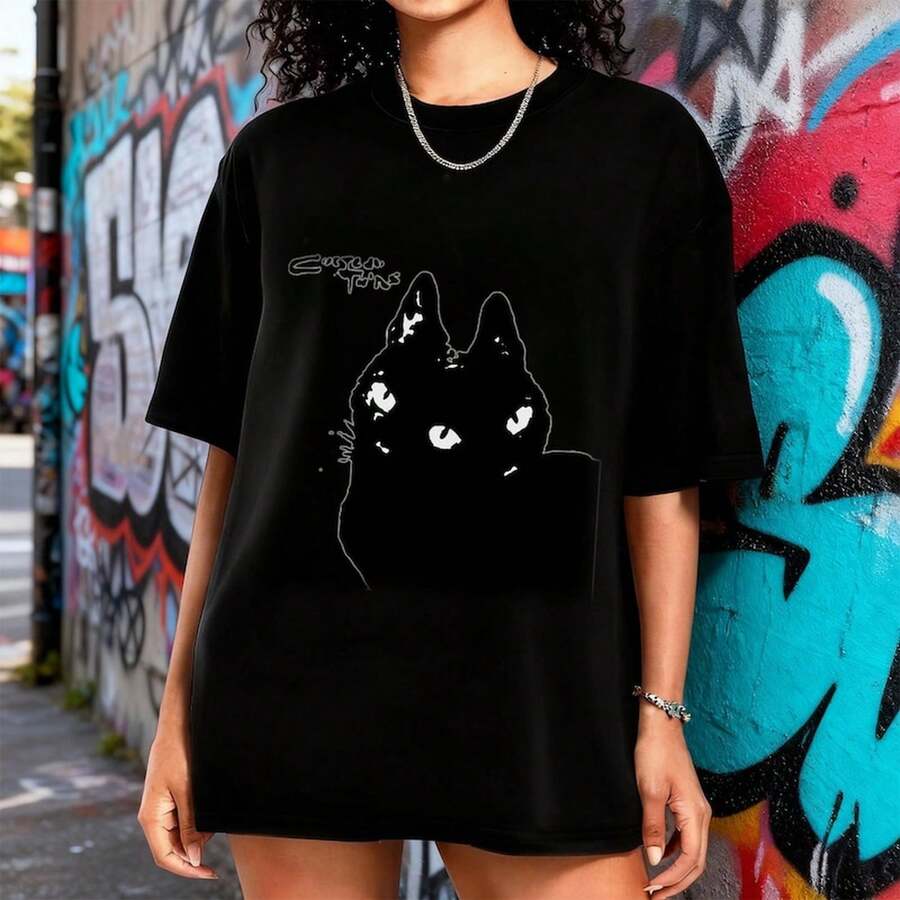 Women T-Shirts - 黑色 - 查看 1