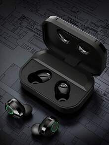 GENAI Auriculares inalámbricos verdaderos con pantalla LED dual. Diseño de metal de moda, vida útil de la batería ultra larga, ajuste cómodo y . - Multicolor - Ver 9