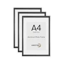 1/3pcs Black Aluminum Picture Frame 30x40cm Poster Frame A4 Certificate Frame A3 Large Photo Frame, Minimalist Black Rectangular Photo Frame, Wall Mount And Desktop Display, Suitable For Graduation Season Home Decor Wedding Party - Aluminum Alloy Photo Frame - View 12