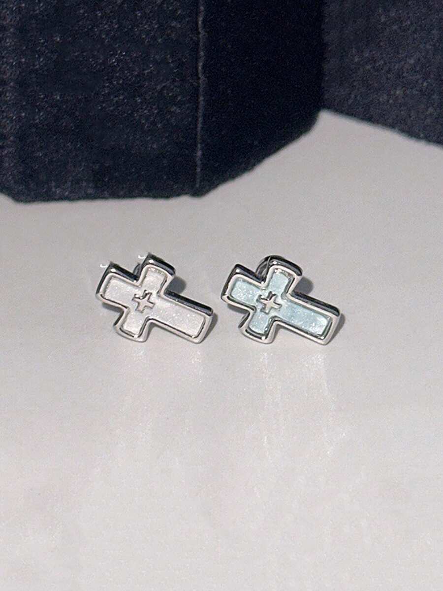 1 buah Anting Tusuk Iblis Pedang Biru Premium Keren Baru untuk Tulang Rawan, Perhiasan Telinga - Kuku tulang telinga silang - View 1