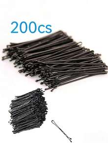 200pcs Hair Bun Tools, Random Hair Clips, Flat Clips, Wavy Hair Clips, Bulk, Random Style Packaging - Multicolor - View 11
