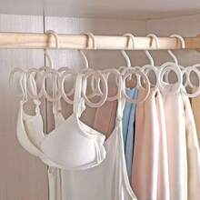 1pc Multifunctional Thickened & Widened Ring-Shaped Scarf Tie Storage Hook Hanger For Clothes, Hats, Belts, Waistbands, Stockings - View 3