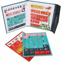 Tlewj Magnetic Phonics Chart Book Puzzle Educational Toy For Kids, Multi-Functional Learning Teaching Aid - Magnetic Book . Pinyin Chart - View 2