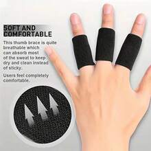 Elastic Compression Finger Joint Sleeve, Sports Fitness Training Basketball Finger Guard - Multicolor - View 12