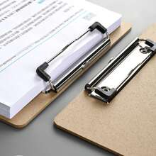 Aluminum Alloy Portable Foldable 3-Panel Writing Pad Clipboard, Office And Study Supplies, Stationery Storage, File Box, Bin And Rack, Foldable Metal Folder Large Capacity Clipboard, Multi-Function Writing Board, Desktop Storage Box - A - View 5