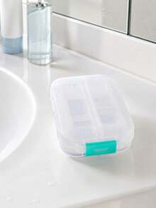 Portable Travel Pill Box, Dust-Proof & Moisture-Proof Reusable Medication Storage Box, Unisex, Suitable For Storing Vitamins - Multicolor - View 4