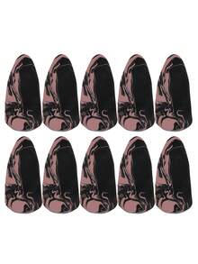 2/6/8/10/20pcs Rocket Head Shaped Makeup Sponges Black Pink Latex-Free Hydrophilic Polyurethane Suitable For Liquid Foundation BB Cream Concealer - Multicolor - View 8