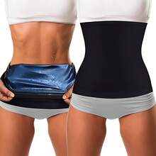 1pc/Set Plus Size Sweat Waist Trimmer, Waist Cincher Yoga Sauna Sweat Belt, Waist Support Body Shaping Belt, Suitable For Various Sports, Fitness And Exercise - Multicolor - View 1