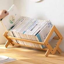 Desktop Bookshelf Simple Small Desk Organizer Storage Rack For Office Desk Minimalist - Multicolor - View 2