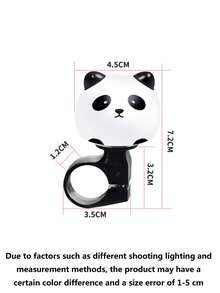 1pc Cartoon Panda Bicycle Bell, Universal For Mountain Bike/Scooter/Balance Bike/Decoration - Multicolor - View 5