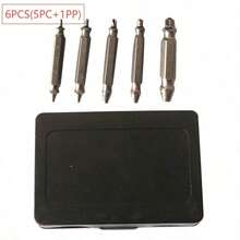 5pcs Screw Extractor Set, Suitable For Broken, Rusted And Stripped Screw Removal, For Removing And Extracting Damaged Screws - Multiple Styles - View 8