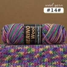 4pcs 400g Merino Knitted Yarn, Sectional Dyed, Medium Weight, Knitting Yarn For Handmade Sweaters, Cardigans, Hats, Shawls - 4-piece Pack - View 19