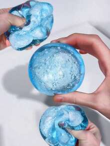 Cooling Ice-Touch Snow Sand Texture Stress Relief Squeeze Ball, Summer Cooling Relaxing Fingertip Toy, Suitable For Adults And Children, Slow Rebound Squeeze Ball - Multicolor - View 9