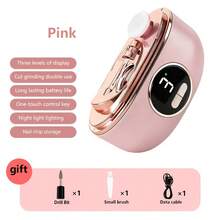 2-In-1 Electric Nail Clipper And Polisher, 3-Speed Adjustable Speed With LED Lights, Anti Pinch Design And Dust Collector - USB Charging, Long-Lasting Battery, Professional Nail Tool, Suitable For All Ages, Ideal For Daily And Holiday Gifts - 多色 - 查看 15