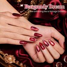 Beetles 20 Colors Red Cat Eye Gel Polish Set, Jelly Glitter & Solid Color Shimmer Magnetic Effects, Base Coat, Top Coat & Matte Top Coat, Soak Off UV LED Nail Art Manicure - 20色閃亮磁吸美甲膠套裝 - 查看 3