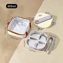 Stainless Steel Bento Box Adult, Microwavable Lunch Containers With Lids, Leak-Proof Bento Snack Box With Soup Container And Utensils, Metal Lunch Box Set With Lunch Bag For School Office, Travel Food Containers - Multicolor - View 31