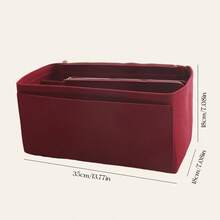 1pc Small/Medium/Large/Extra Large Multi-Function Inner Bag, Makeup Bag, Toiletry Bag, Organizer Bag, Foldable And Detachable Inner Pouch - Burgundy - View 15