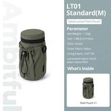 Ambitful LT01 Camera Flash Storage Bag, Thickened Flash Storage Pouch, Drawstring Closure, Detachable Hook Design, Suitable For Photography Flash - View 13