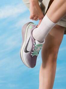 Nike Women's Running Shoes W AIR ZOOM PEGASUS 42 26 Summer New Mesh Breathable Training Running Shoes IW2037-220 - Purple/Green - View 3