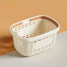 Portable Shower Caddy - 1pc Large Capacity Plastic Bathroom Storage Basket - Portable Bathroom Organizer With Handle For Storing Toiletries, Soap And Towels, Bathroom Storage And Organization, Storage Basket - Multiple Styles - View 6