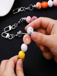 18pcs Women's Key Rings, Key Chains With Rotating Swivel Clasp And Lobster Claw Connector, Used For Key Ring Key Chain Bar Accessories, Beaded Key Rings, Connecting Rods, Handmade DIY Beaded Key Chains - Keychain Accessory Set - View 6