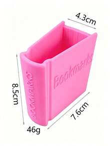 3D-Printed Book Bookmark & Desktop Organizer - Retro Book-Shaped Bookmark Suitable For Christmas, Birthdays, Teacher Gifts, Powder-Coated Plastic Bookmark With Storage Shelf Compatible For Study Desk Decor, For Office Decoration For Book Lovers - Multicolor - View 7