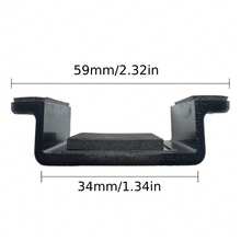 2件通用對講機車載支架，兼容 Baofeng / / Kenwood，內寬 34mm，手持無線電固定座，附 3M 黏膠 + 螺絲 - 查看 1